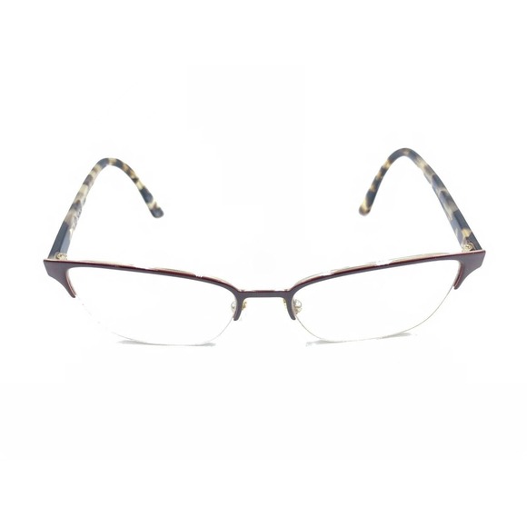 Prada VPR 61X 552-1O1 Brown Half Rim Eyeglasses Frames 54-17 145 Italy Designer - Picture 2 of 12